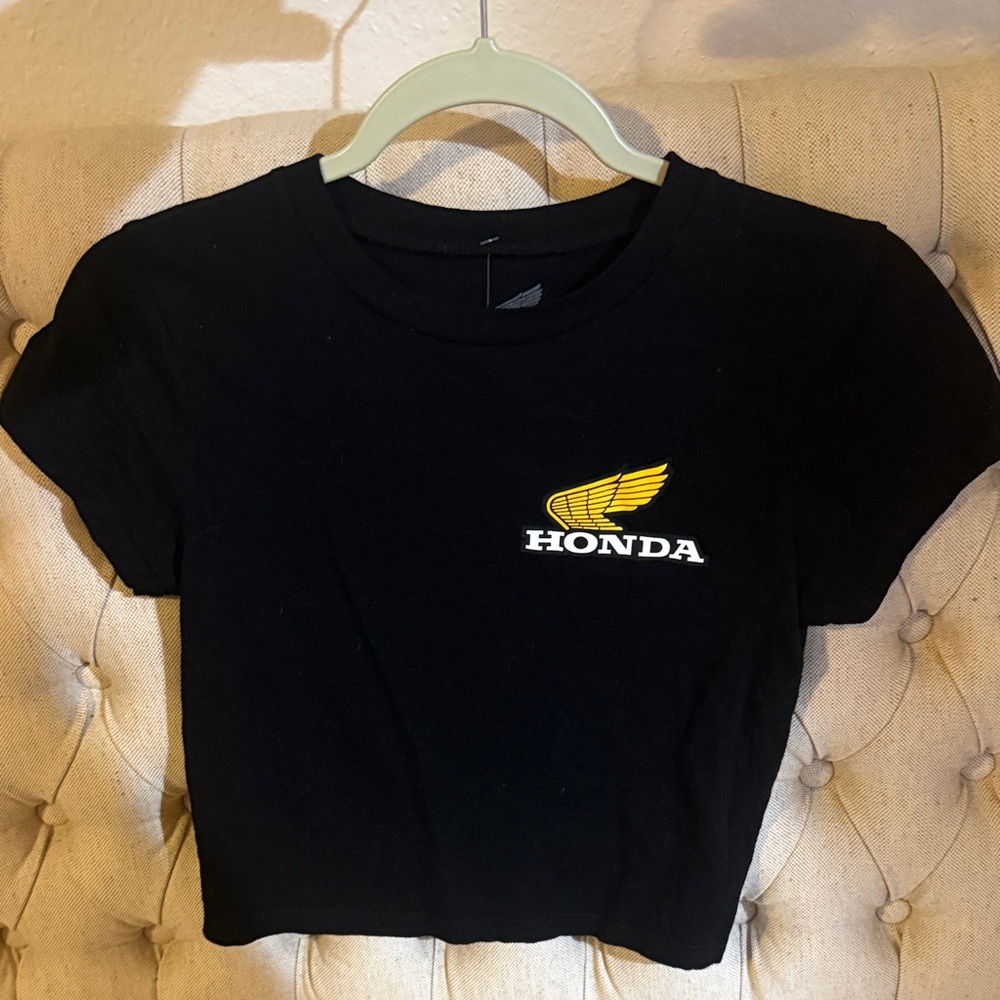 Honda Black Crop Top